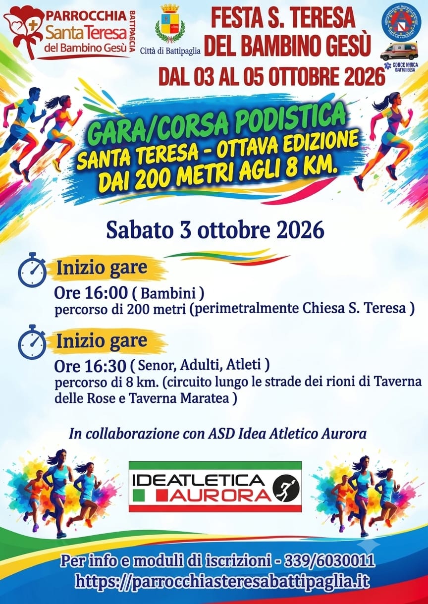 Corsa gara podistica 2026